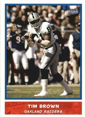 Tim Brown #12 Football Cards 2004 Bazooka