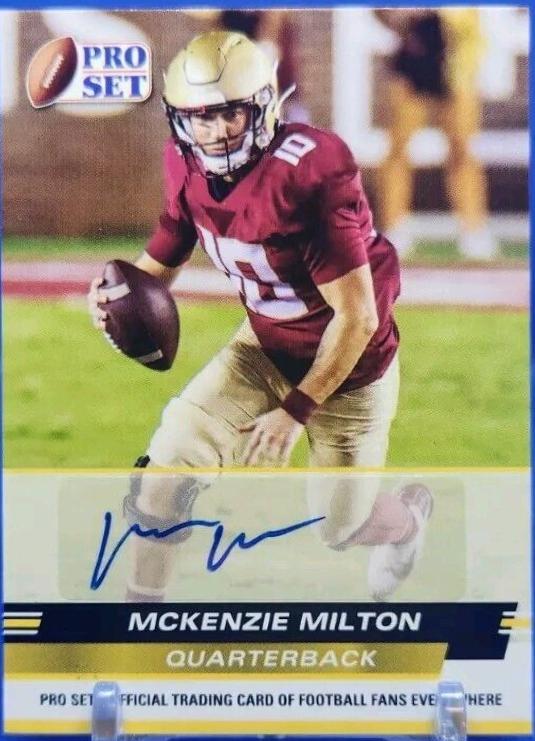 McKenzie Milton #PSA-MM1 2022 Pro Set Draft Autograph Football
