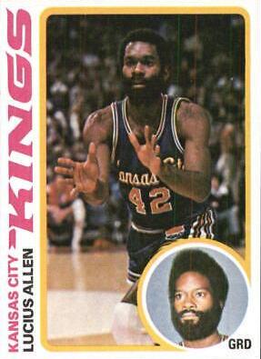 Lucius Allen #6 Basketball Cards 1978 Topps