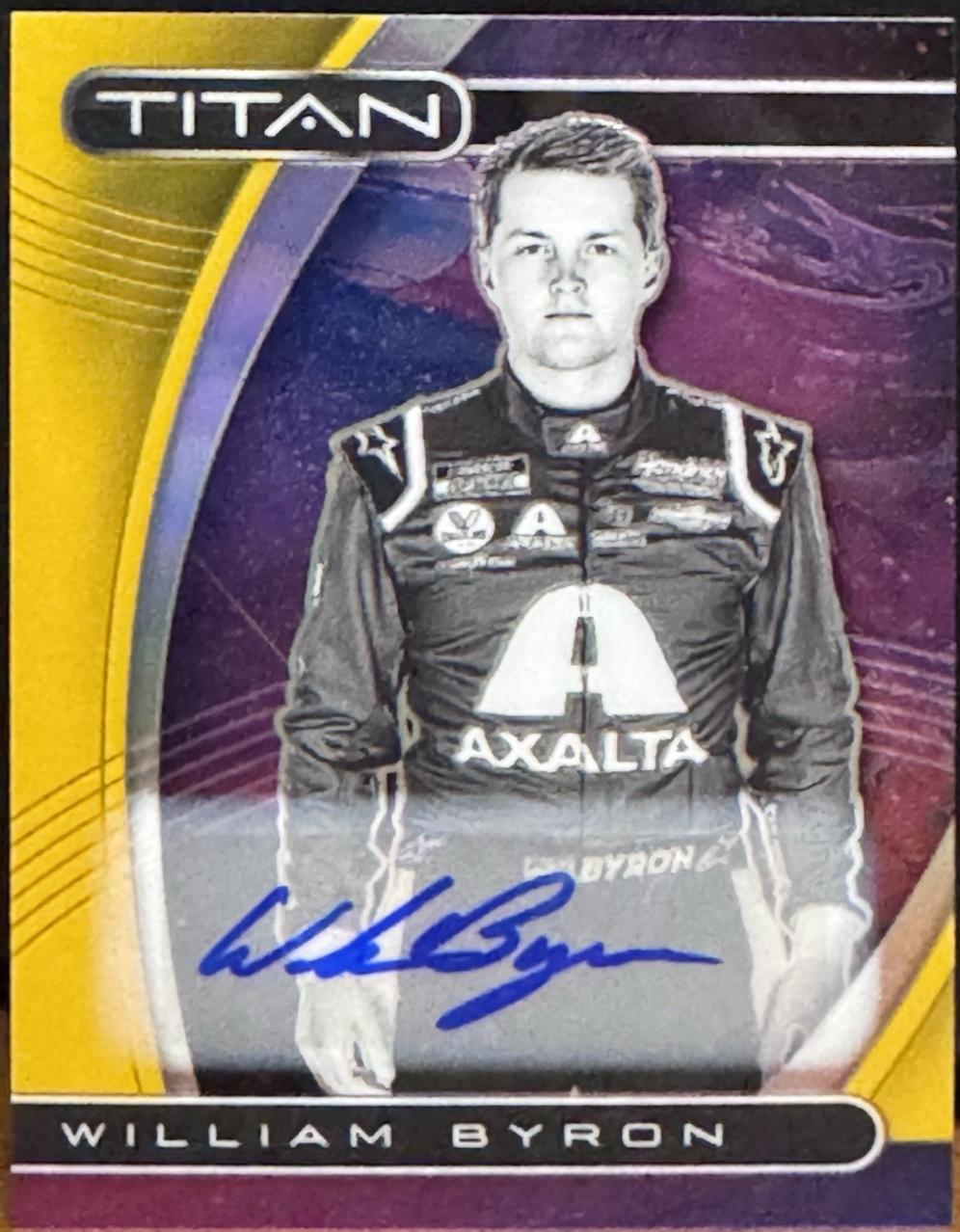 William Byron [Autograph Gold] #7
