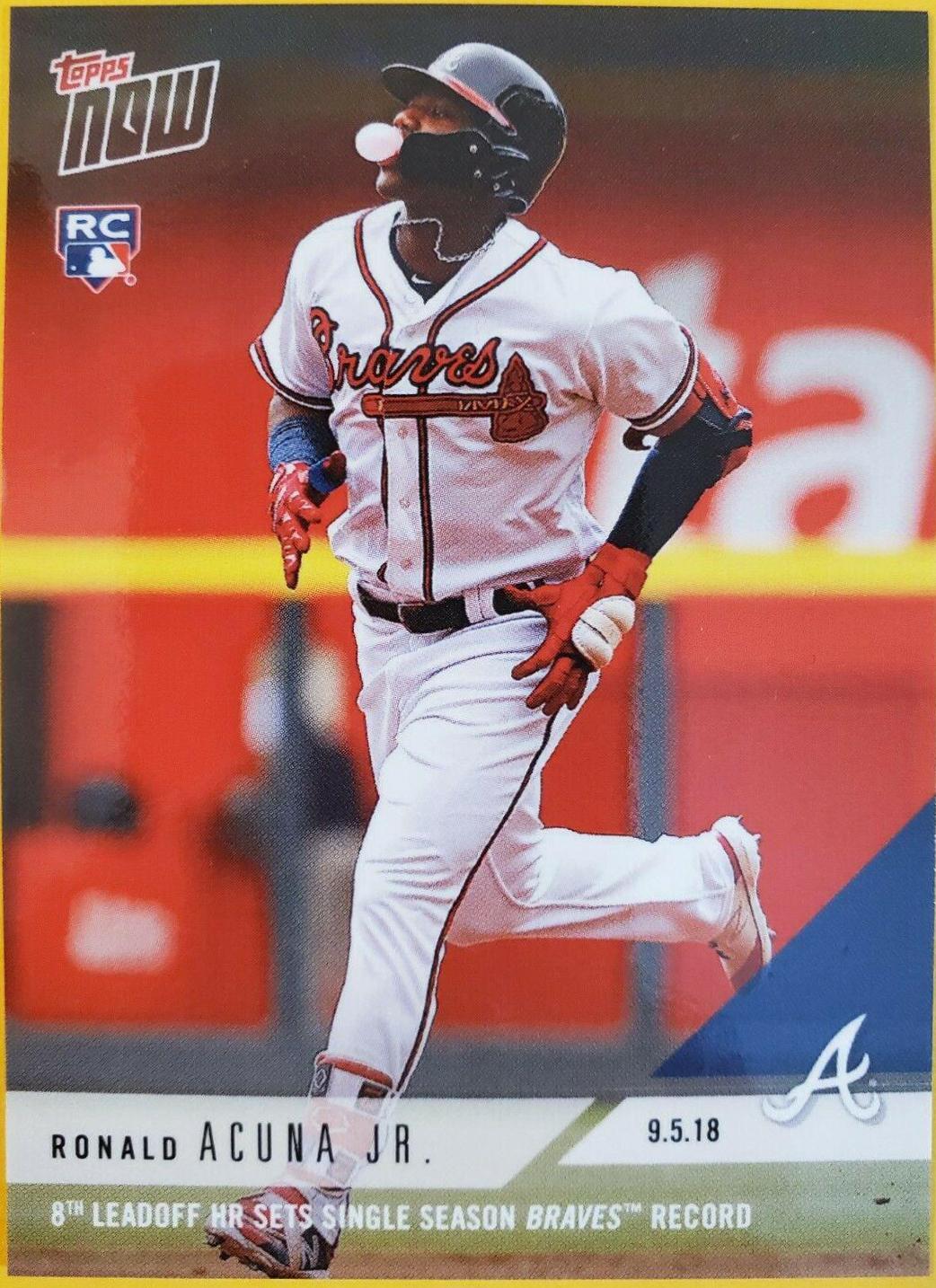 Ronald Acuna Jr. #689 Baseball Cards 2018 Topps Now