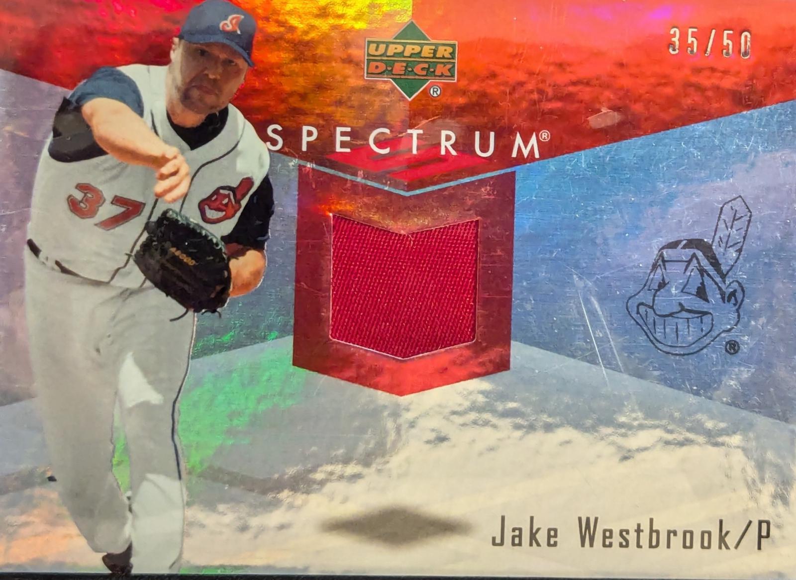 Jake Westbrook #SSW-JW Baseball Cards 2007 Upper Deck Spectrum Super Swatches