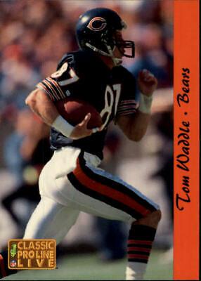 Tom Waddle #29 Football Cards 1993 Pro Line Live