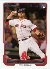 Will Middlebrooks #40 Baseball Cards 2012 Bowman Prices