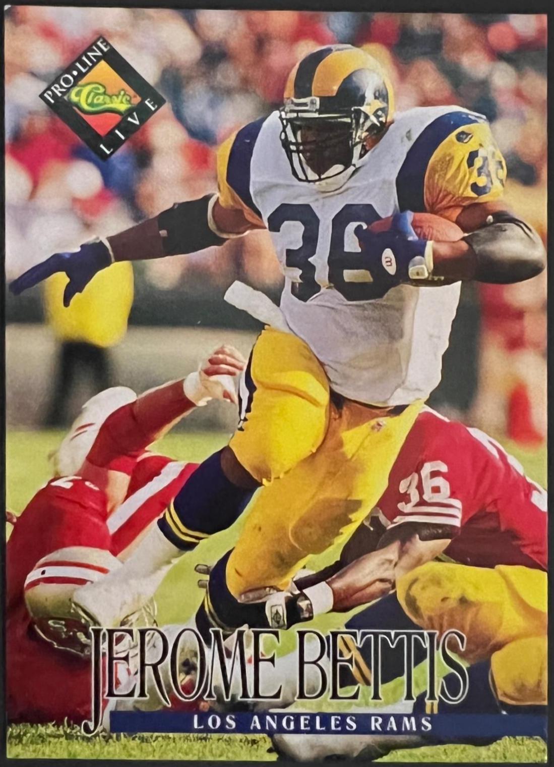 Jerome Bettis #71 1994 Pro Line Live Football