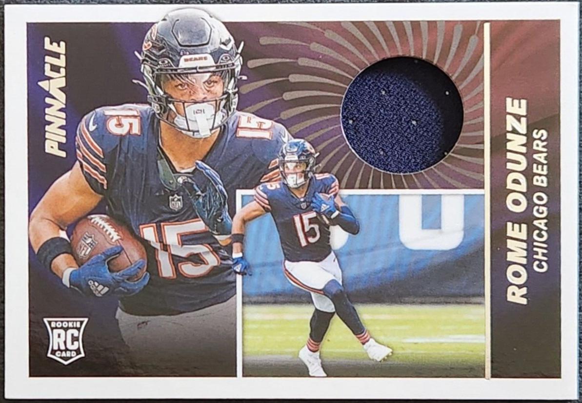 Rome Odunze #PJ-ROE Football Cards 2024 Panini Encore Pinnacle Jersey