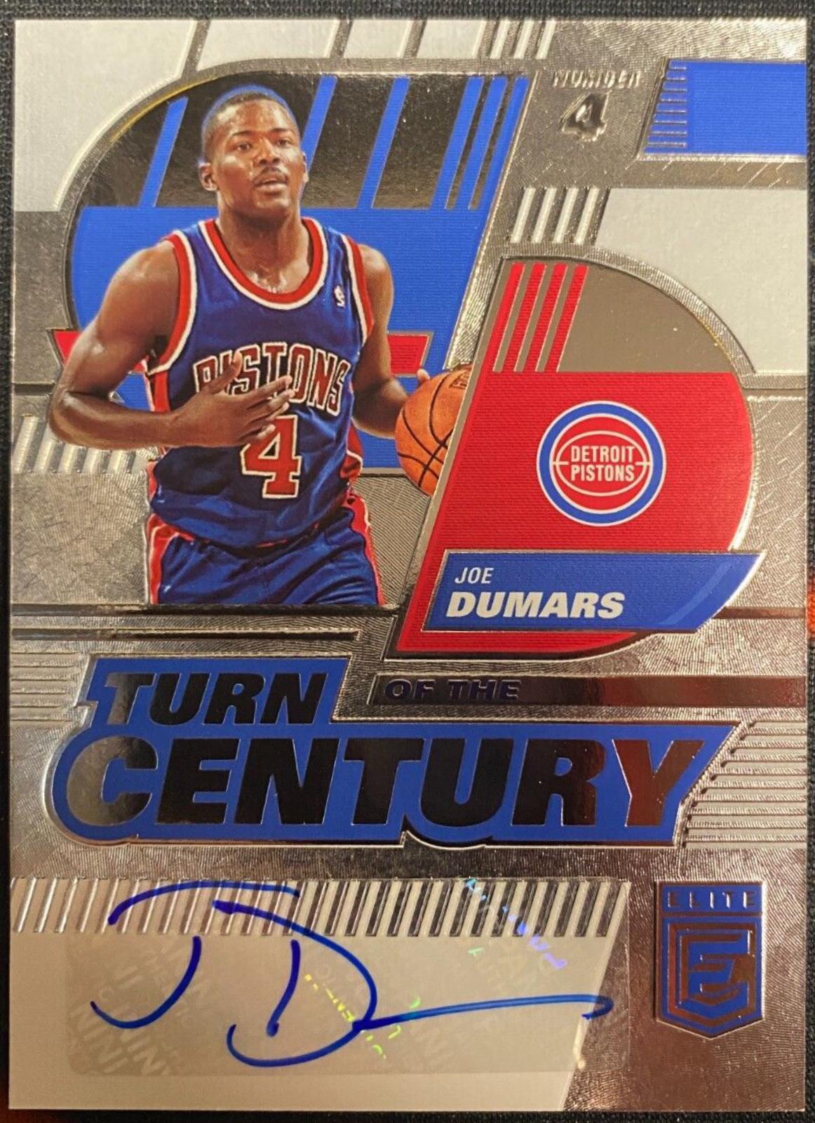 Joe Dumars #TCS-JOE Basketball Cards 2022 Panini Donruss Elite Turn of the Century Signatures