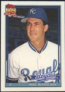 Mike Boddicker #12T Baseball Cards 1991 Topps Traded Tiffany