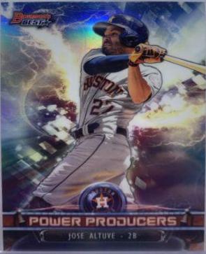 Jose Altuve #PP-JAL Baseball Cards 2018 Bowman's Best Power Producers