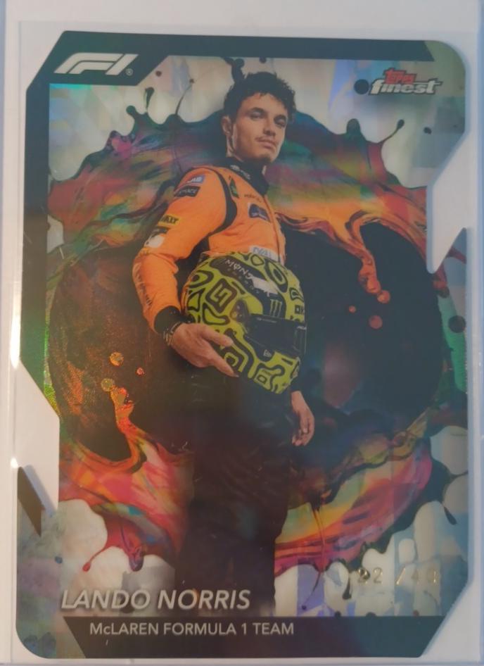 Lando Norris [Die-Cut Refractor] #207 Prices | 2024 Topps Finest