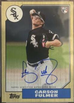 Carson Fulmer #1987A-CFU Baseball Cards 2017 Topps 1987 Autographs