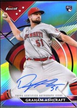 Graham Ashcraft #FA-GA Baseball Cards 2023 Topps Finest Autographs