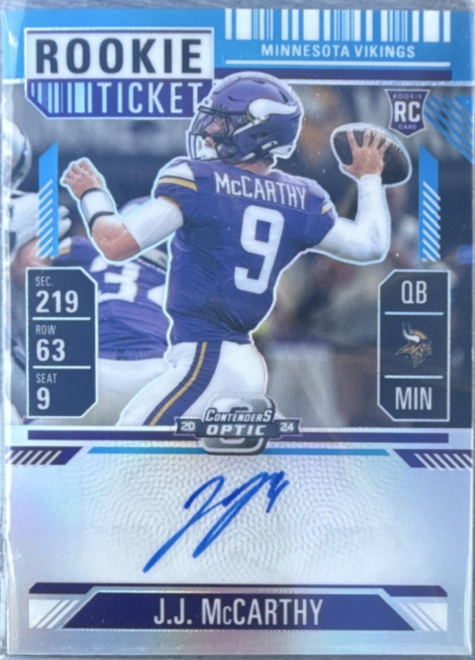J.J. McCarthy [Teal] #101