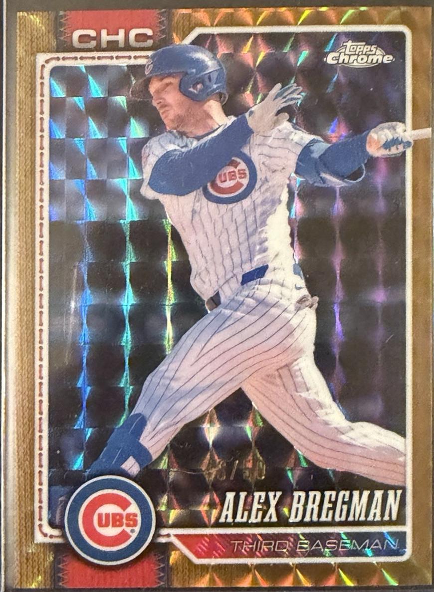 2026 Topps Chrome Alex Bregman [Gold Geometric Refractor] #30 card