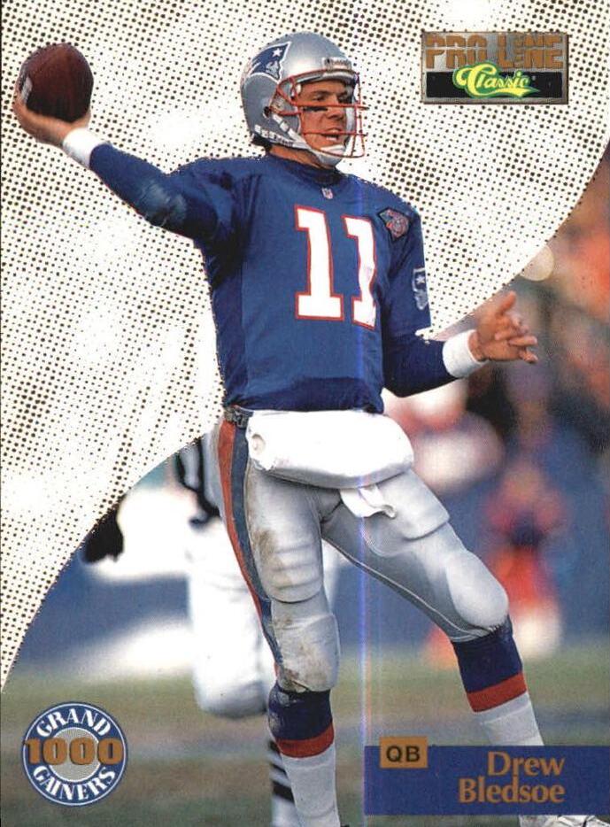 Drew Bledsoe #G13 Football Cards 1995 Pro Line Grand Gainers