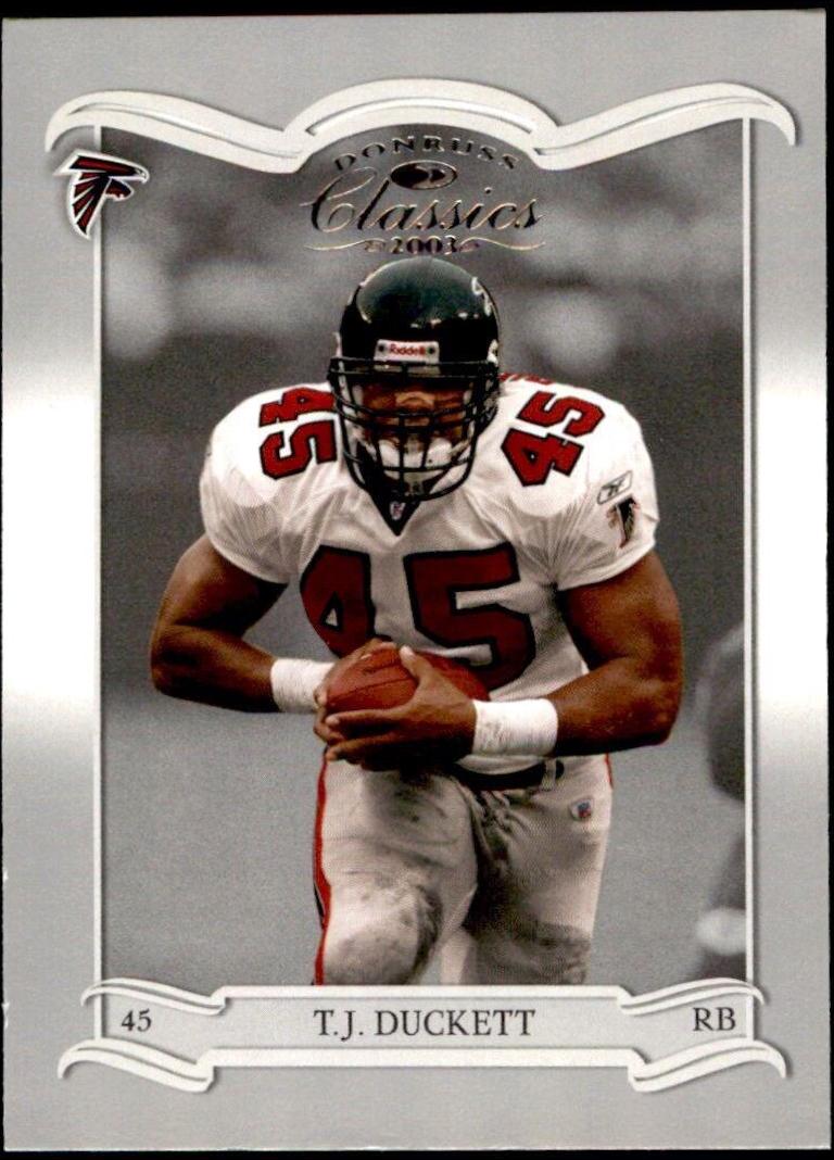T.J. Duckett #5 Football Cards 2003 Panini Donruss Classics