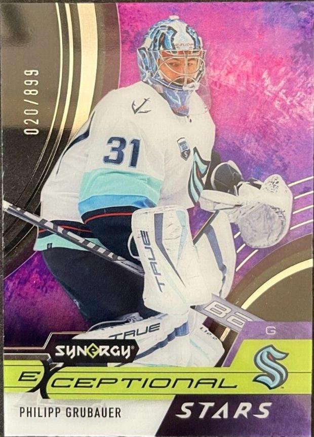 Philipp Grubauer #ES-PG Hockey Cards 2021 Upper Deck Synergy Exceptional Stars
