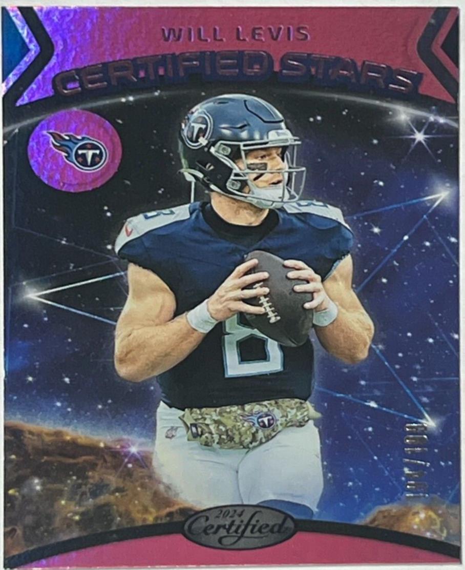 Will Levis #3 Football Cards 2024 Panini Certified Stars