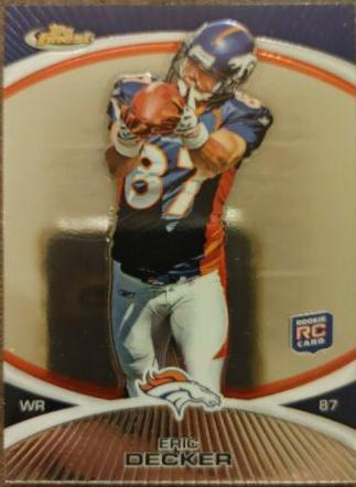 Eric Decker #23 Football Cards 2010 Topps Finest