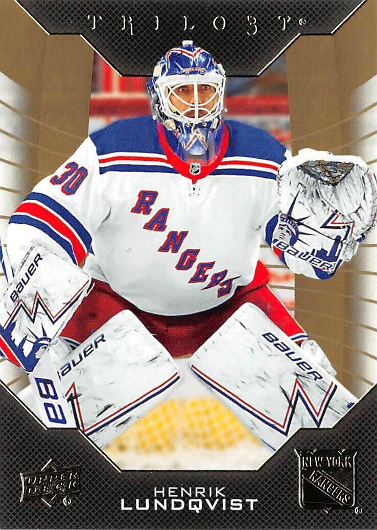 Henrik Lundqvist #20 Hockey Cards 2019 Upper Deck Trilogy