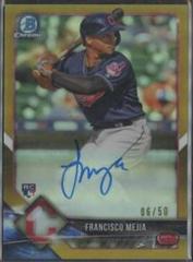 Francisco Mejia [Gold Refactor] #BCRA-FM Baseball Cards 2018 Bowman Chrome Rookie Autographs Prices