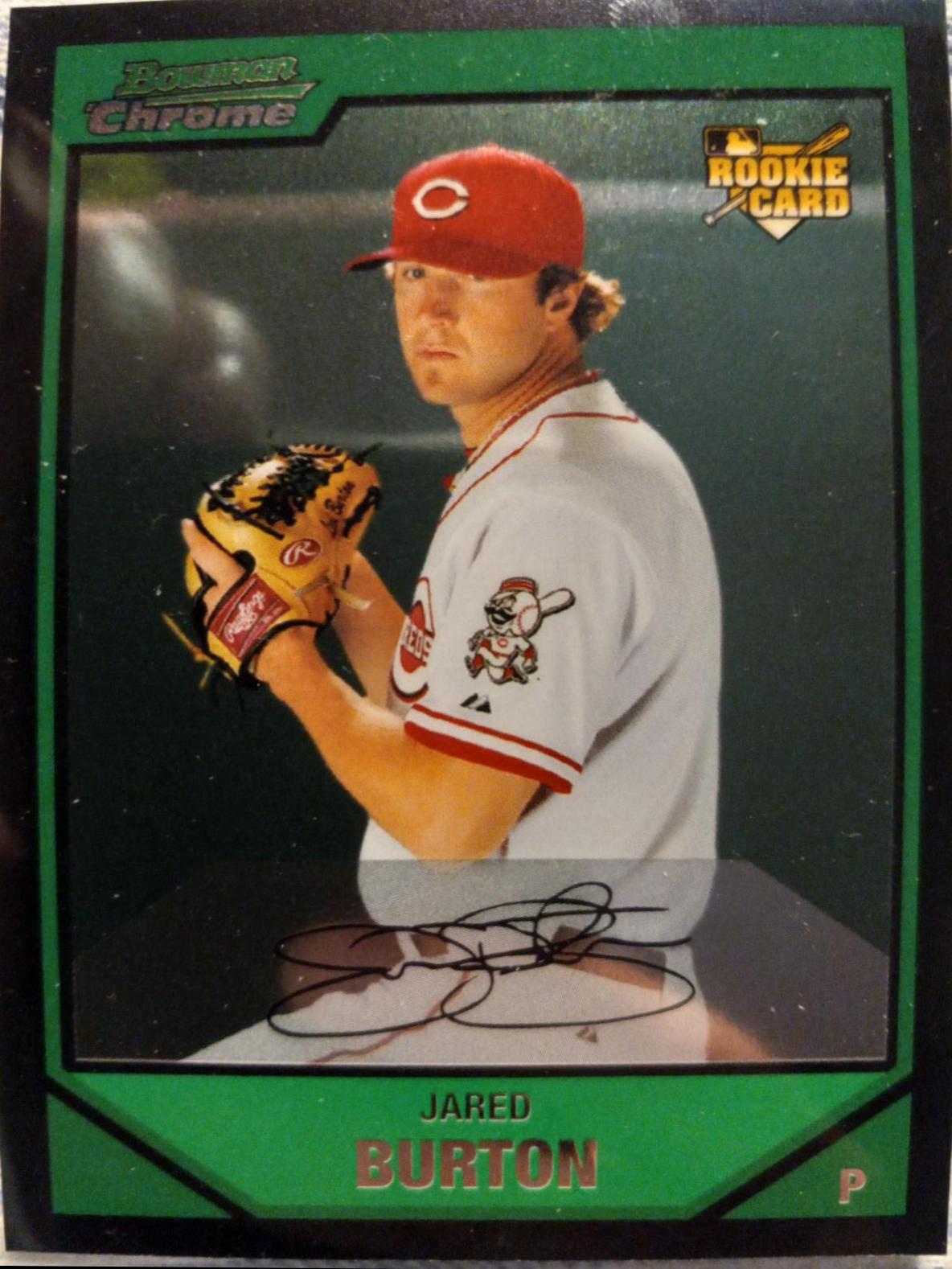 Jared Burton #BDP33 Baseball Cards 2007 Bowman Chrome Draft Picks & Prospects