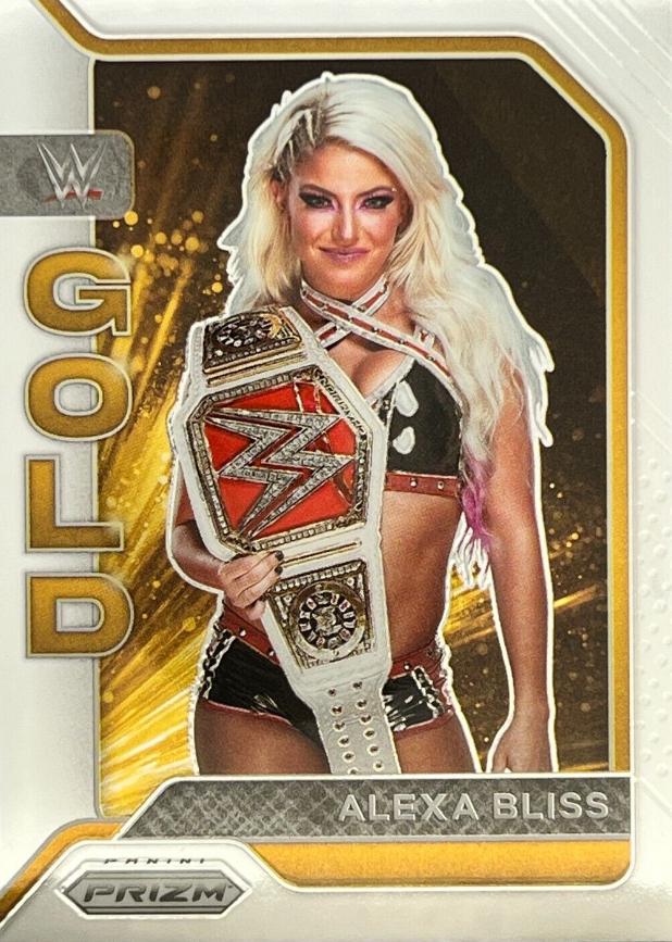 Alexa Bliss #6 Wrestling Cards 2022 Panini Prizm WWE Gold