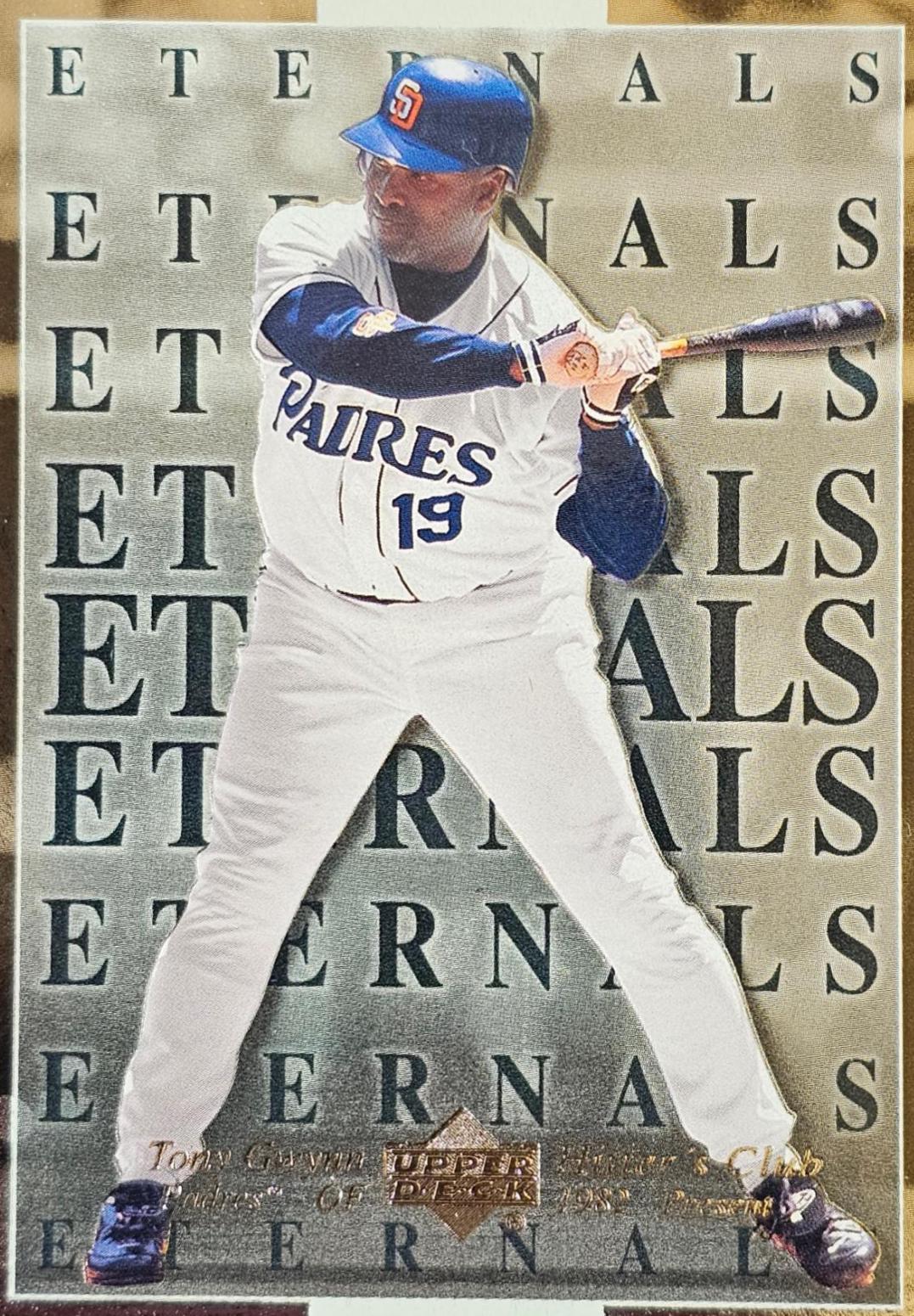 Tony Gwynn #e5 Baseball Cards 2000 Upper Deck Hitter's Club Eternals