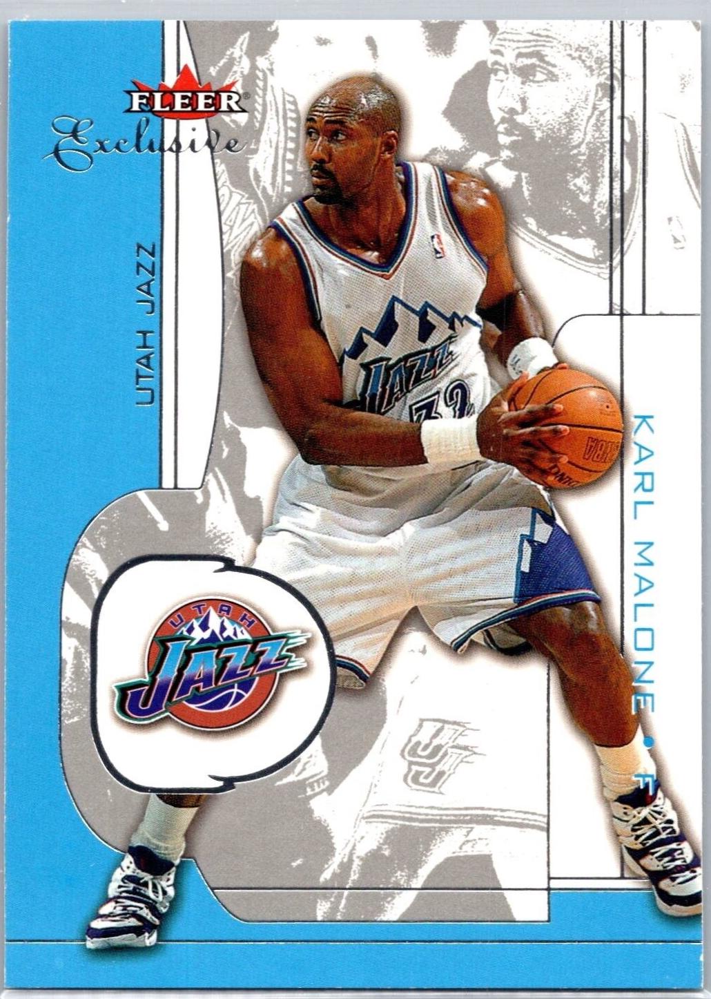 Karl Malone #48 Basketball Cards 2001 Fleer Exclusive
