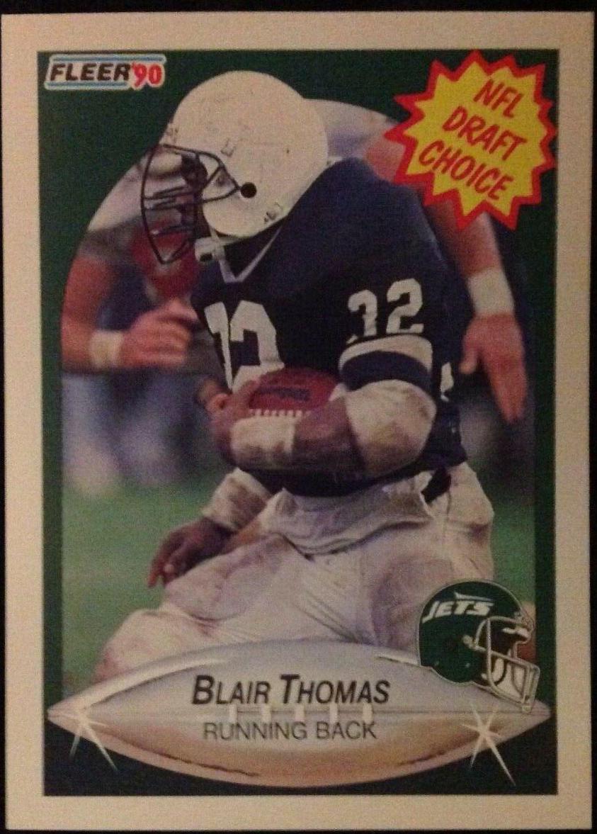 Blair Thomas #370 Football Cards 1990 Fleer
