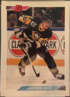 Jaromir Jagr #302 Hockey Cards 1992 Bowman