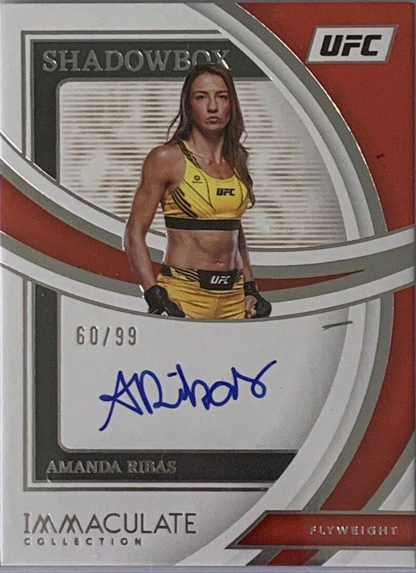 Amanda Ribas #SS-ARB Ufc Cards 2022 Panini Immaculate UFC Shadowbox Signatures