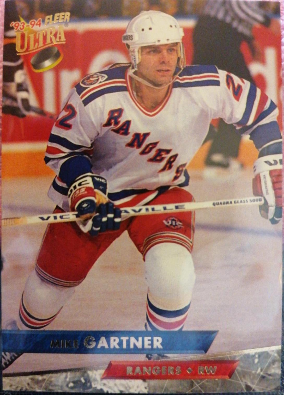 Mike Gartner #25 Hockey Cards 1993 Ultra