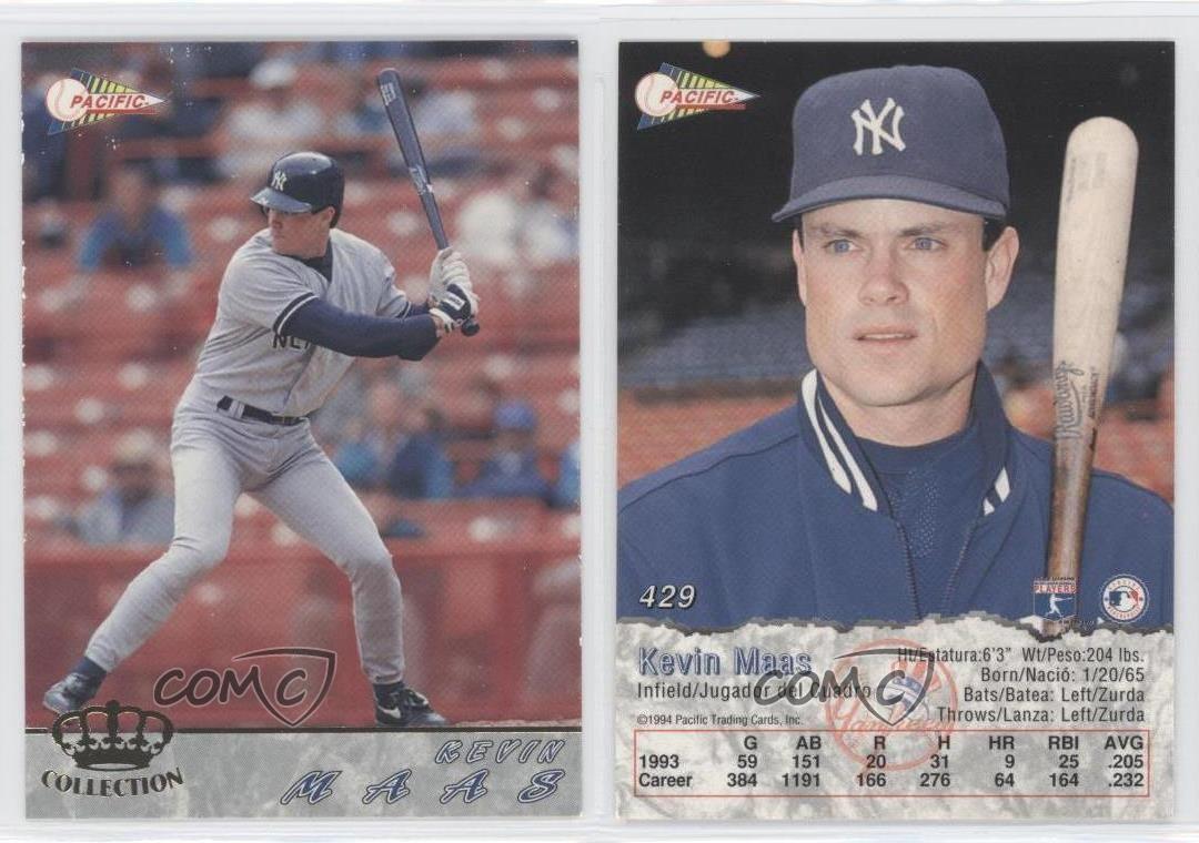 Kevin Maas #429 Baseball Cards 1994 Pacific Crown Collection