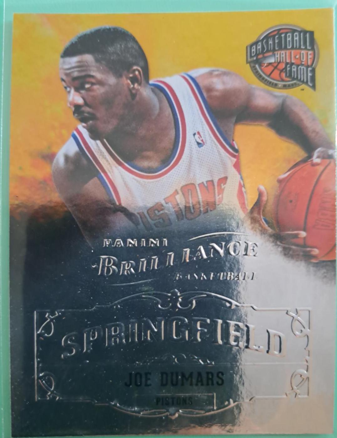 Joe Dumars #22 Basketball Cards 2012 Panini Brilliance Springfield