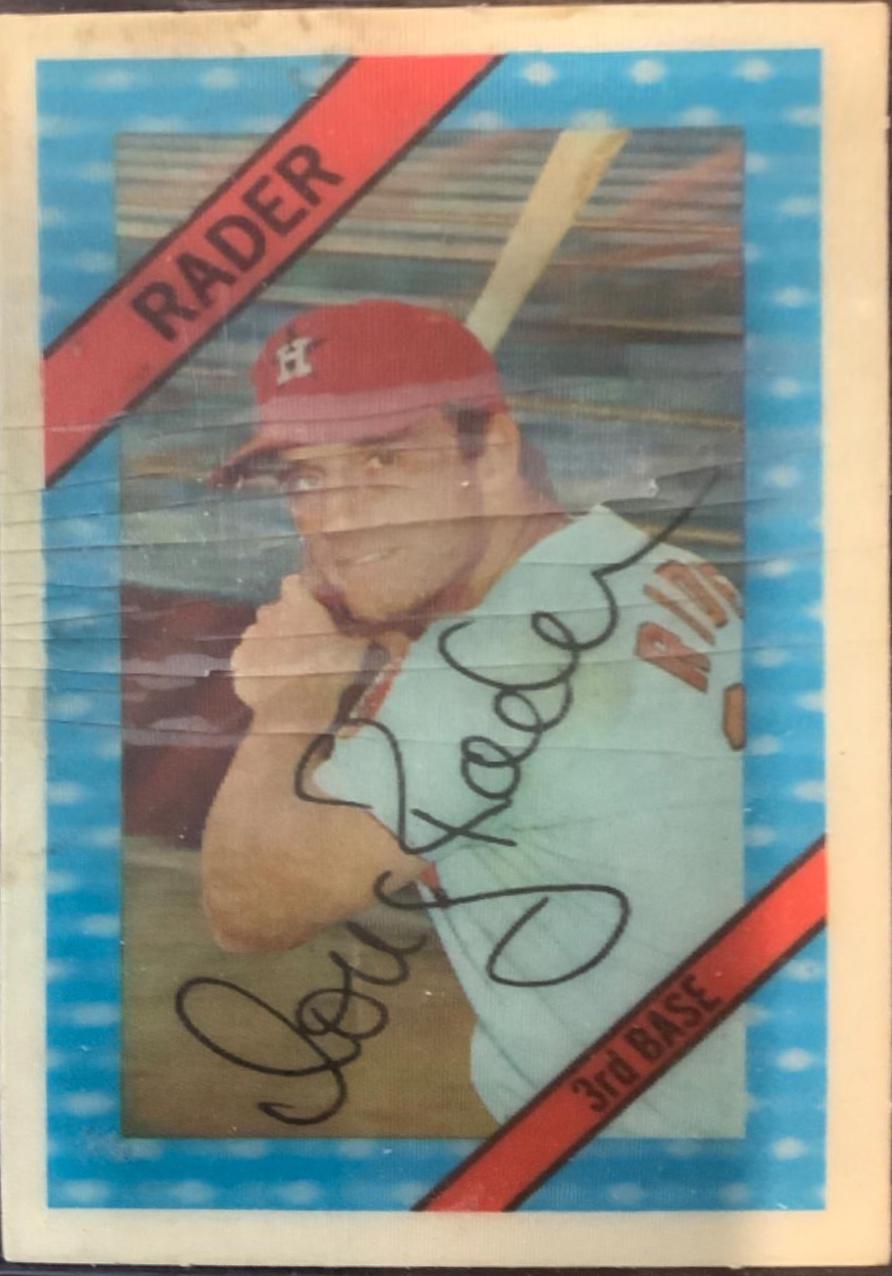 Douglas Radar #14 Baseball Cards 1972 Topps Candy Lids Test Issue