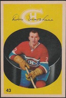 Don Marshall #43 Hockey Cards 1962 Parkhurst