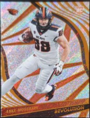 Luke Musgrave #56 Football Cards 2023 Panini Chronicles Draft Picks Revolution