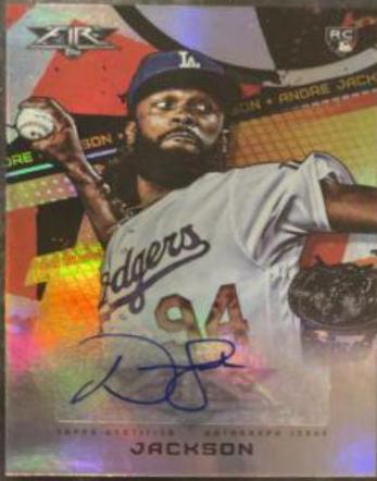 Andre Jackson #FA-AJ Baseball Cards 2022 Topps Fire Autographs