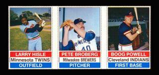 Boog Powell, Larry Hisle, Pete Broberg
