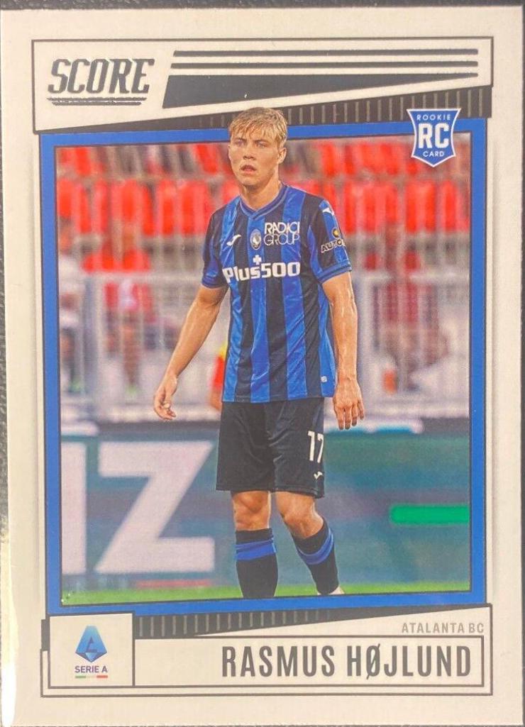 Rasmus Hojlund #38 Soccer Cards 2022 Panini Score Serie A