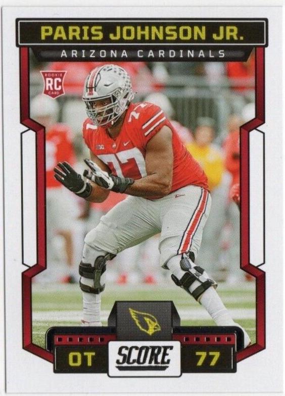 Paris Johnson Jr. #399 Football Cards 2023 Panini Score
