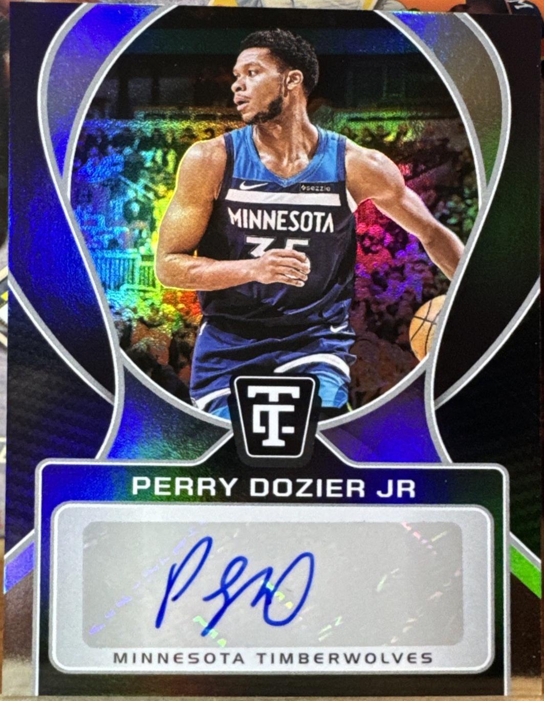 Perry Dozier Jr #16 Basketball Cards 2024 Panini Totally Certified Signature