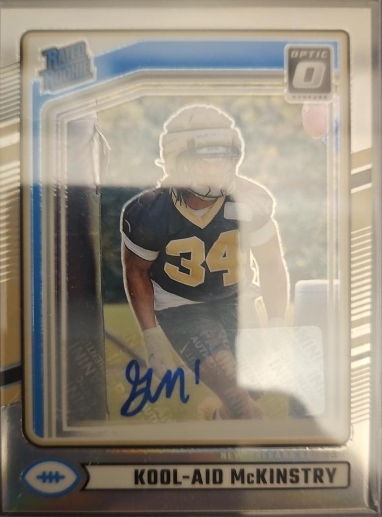 Kool-Aid McKinstry #315 Football Cards 2024 Panini Donruss Rated Rookies Autograph