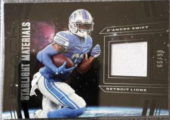 D'Andre Swift #SLM-DSW Football Cards 2022 Panini Black Starlight Materials