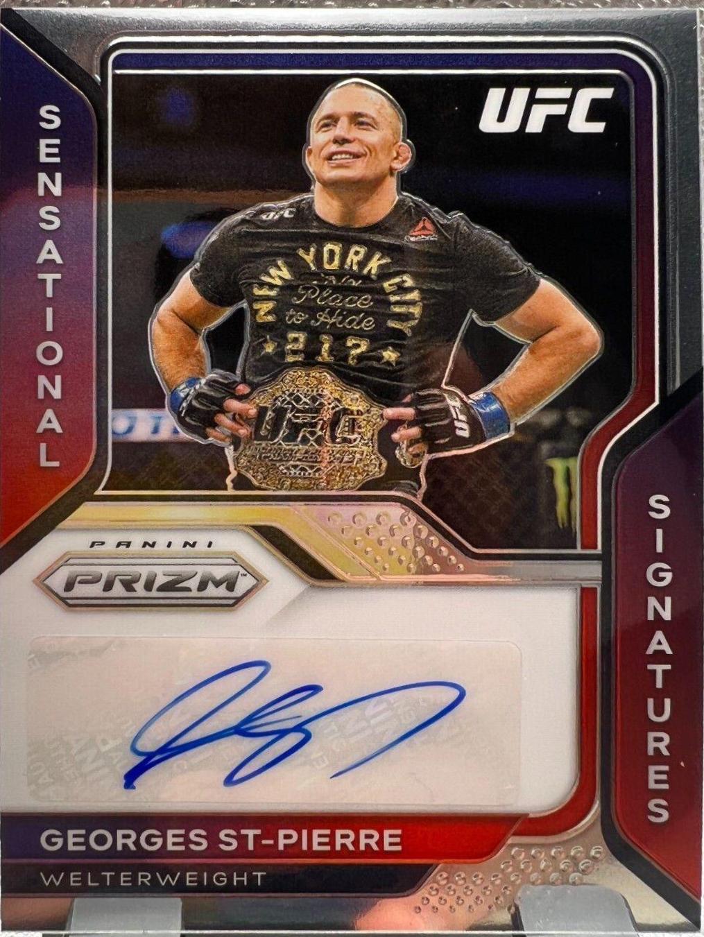 Georges St Pierre #SS-GSP Ufc Cards 2021 Panini Prizm UFC Sensational Signatures