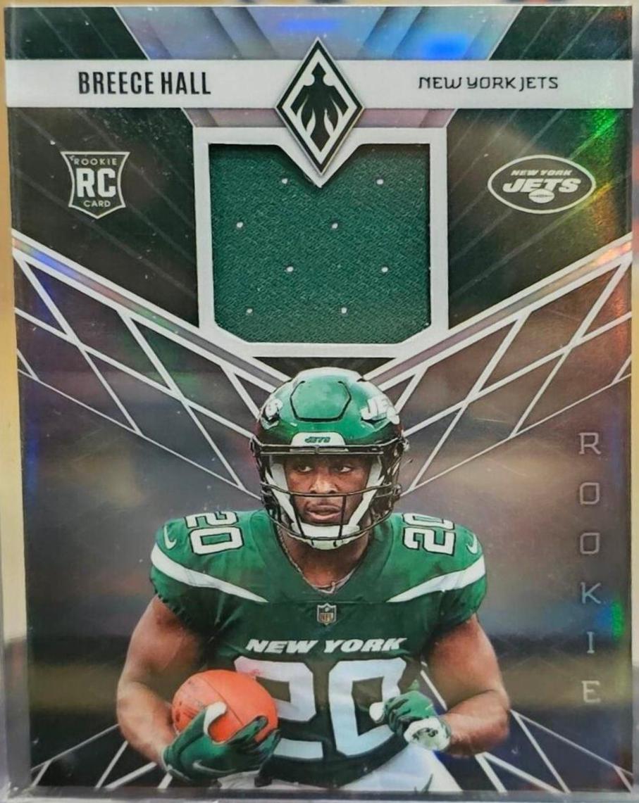 Breece Hall #RME-14 Football Cards 2022 Panini Phoenix Rookie Memorabilia