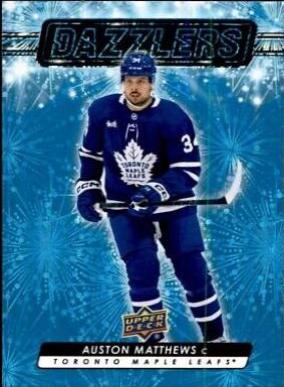 Auston Matthews #DZ-144 Hockey Cards 2023 Upper Deck Dazzlers Blue