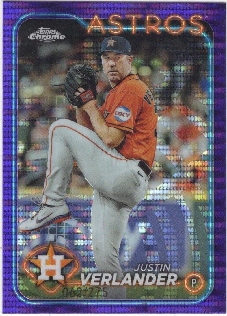 Justin Verlander [Sonar Purple Refractor] #291