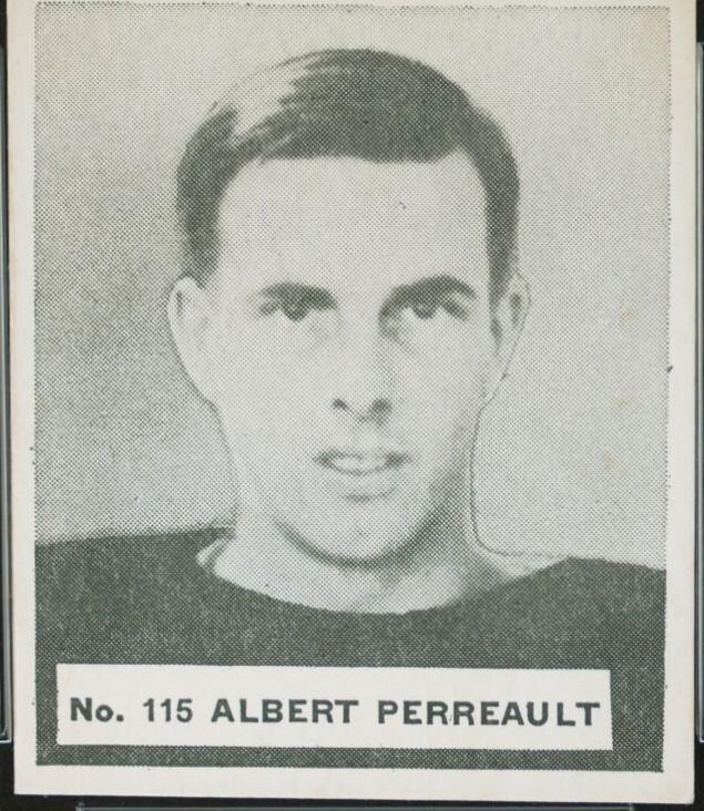 Albert Perrault #115 Hockey Cards 1937 V356 World Wide Gum